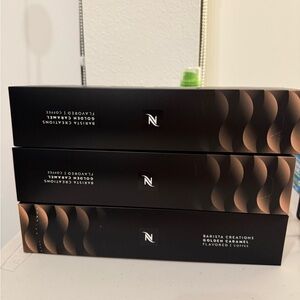 Nespresso Barista Creations Golden Caramel Coffee Capsules new unopened